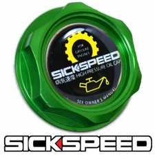 GREEN BILLET ALUMINUM ENGINE VALVE COVER OIL FILLER CAP FOR SUBARU WRX STI TURBO