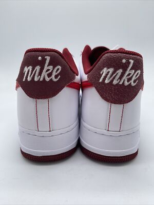 NIKE Air Force 1 '07 White University Red 'First Use' DA8478-101