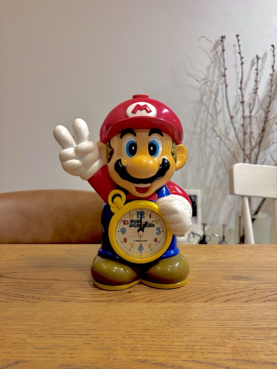 mtkw スーパーマリオ目覚まし時計 スーパーマリオワールド Super Mario World Vintage Alarm Clock Very Rare Nintendo