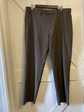 Chaps Men's Brown Flat Front Pants 36x30. Excellent Used Condition