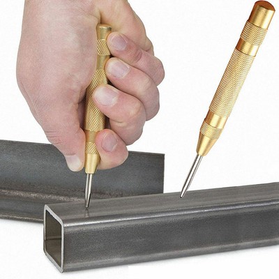 HEAVY DUTY AUTOMATIC CENTRE PUNCH Auto/Wood/Metal/Press/Dent NO HAMMER NEEDED