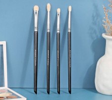4 Piece Eyeshadow, Brow, Highlight and Blush Makeup Brushes with Synthetic.