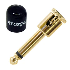 George L's .155 Brass Unplated Right Angle Plug & Stress Jacket
