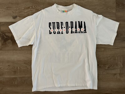 Vintage Surf Gear Surf-O-Rama High Tide Haffner T Shirt Size Large Made in USA