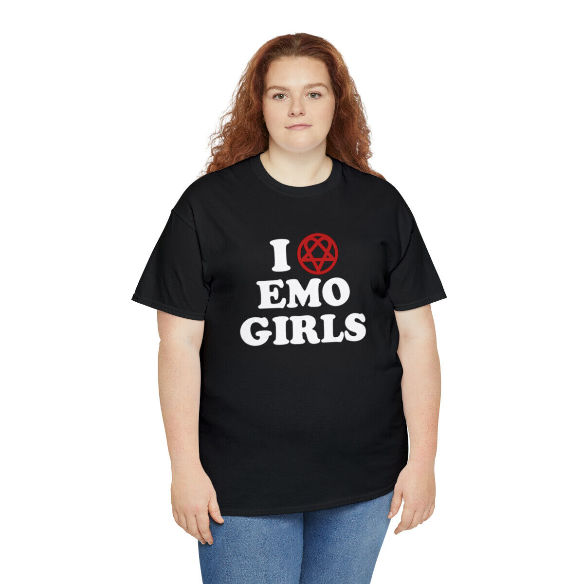 Love Emo Girls Heart Trendy Egirl Teens Goth Punk T-Shirt