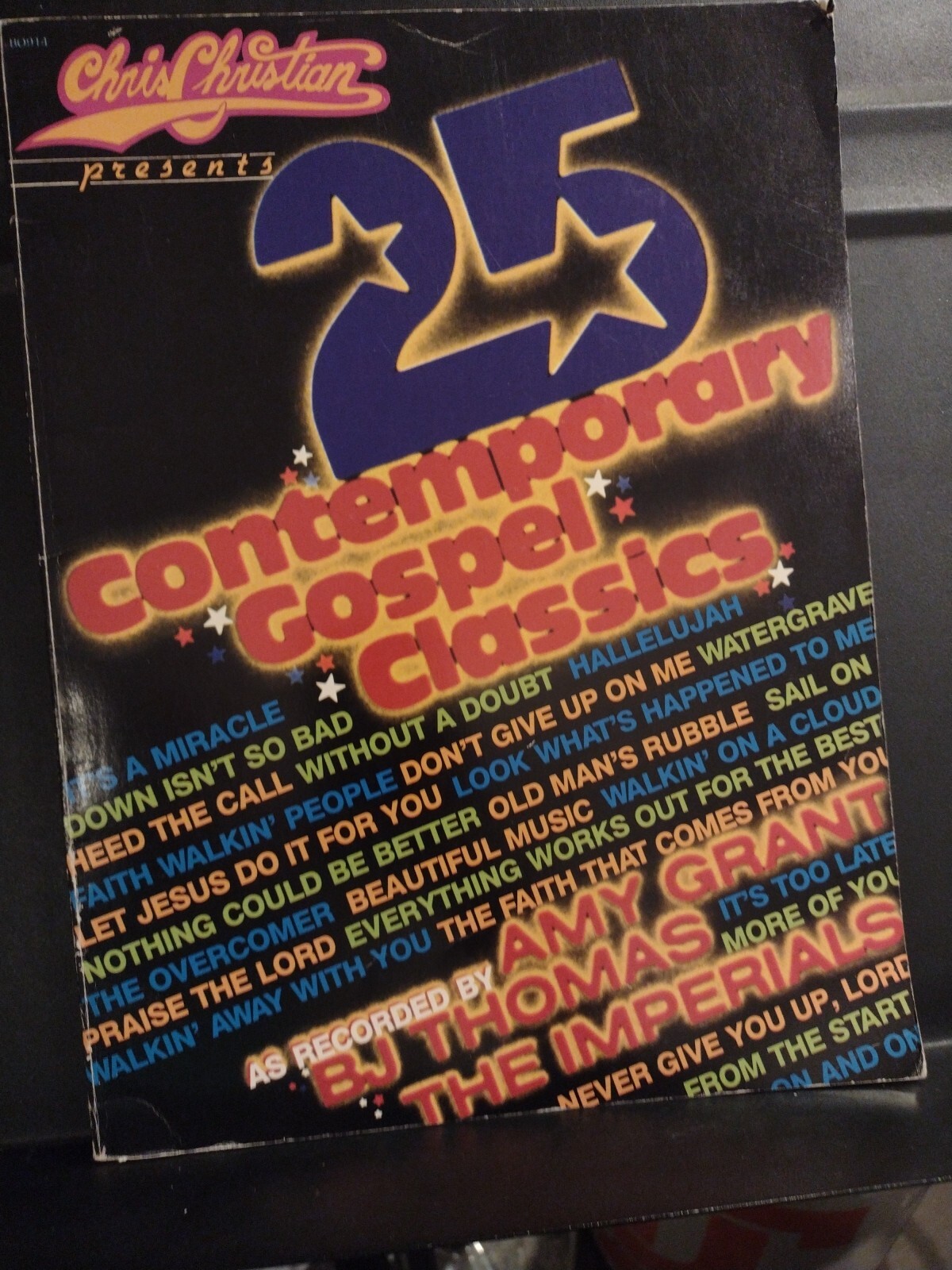 Vintage Chris Christian Songbook 25 Contemporary Gospel Classics Piano Guitar VG