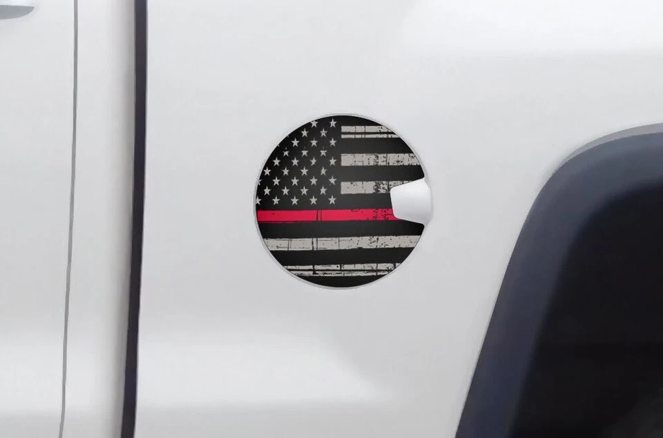 Calcomanía de tapa de gasolina pegatina de puerta de combustible para Chevy Silverado GMC Sierra 1500 14-17 REDLIN - Imagen 2 de 2