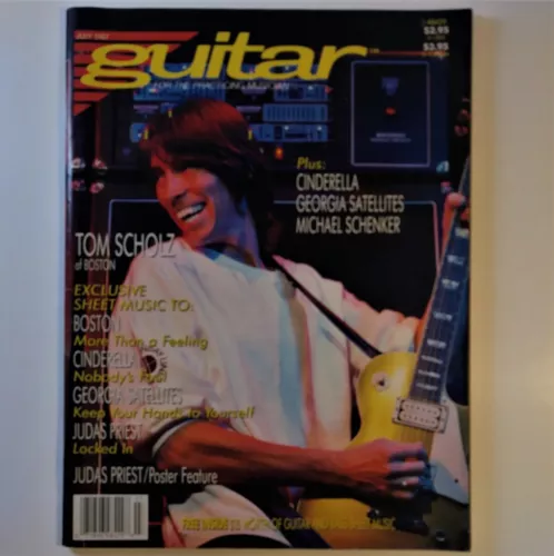 Guitar for the Practicing Musician magazine + Judas Priest poster (July 1987)