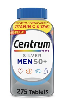 Centrum Silver Men 50+ 275 Tablets Multivitamin