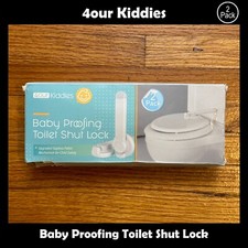 4our Kiddies Baby Proofing Toilet Shut Lock 2 Pack 