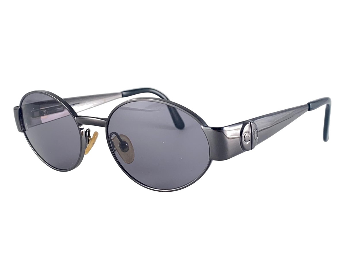 小物 Dior Vintage Oval Sunglasses CD Logo VINTAGE CHRISTIAN DIOR 2034 OVAL GUNMETAL MADE IN AUSTRIA