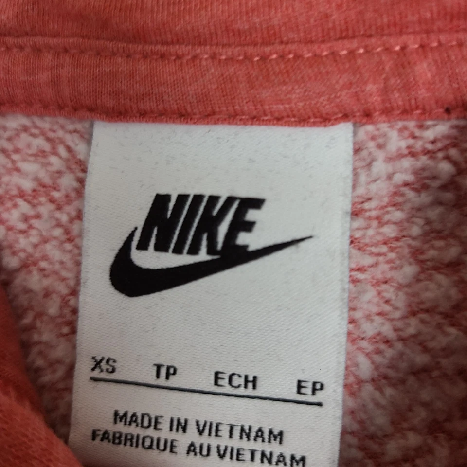 Women's Nike Hoodie Coral  Size XS Cotton Rayon Polyester Blended Pullover - Image 3 of 4