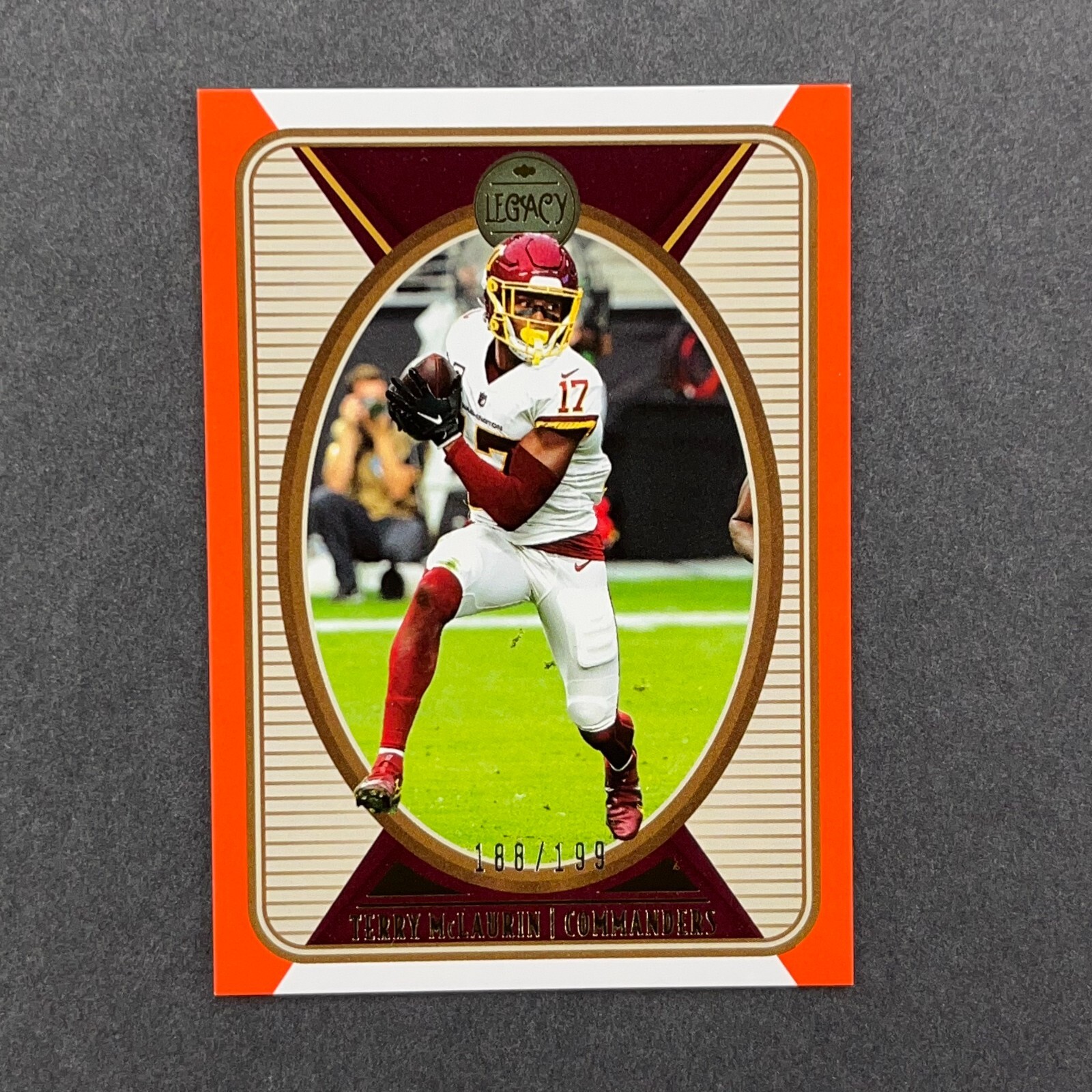 2022 Panini Legacy Terry McLaurin Orange Parallel #98 Commanders /199