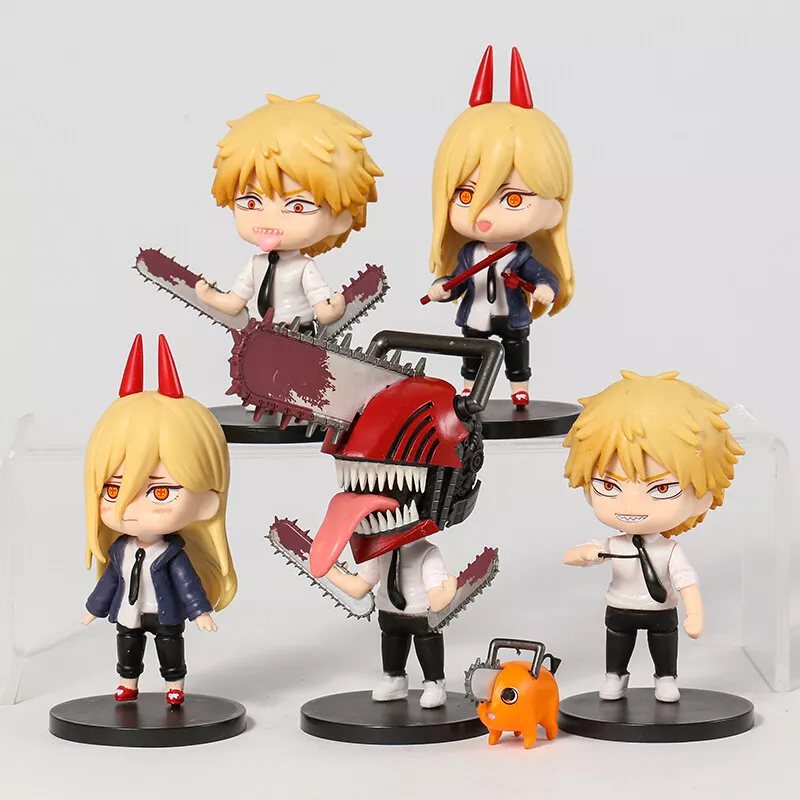 Chainsaw Man Anime Manga Chibi Cute Figurine Set Denji Makima Power Anime  CSM399