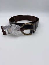 Mens Frye Dark Brown Leather Belt sz Large New NWT