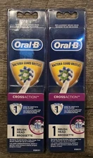 Oral-B CrossAction Replacement Brush Head - New Sealed 2 Packs...Free Shipping!
