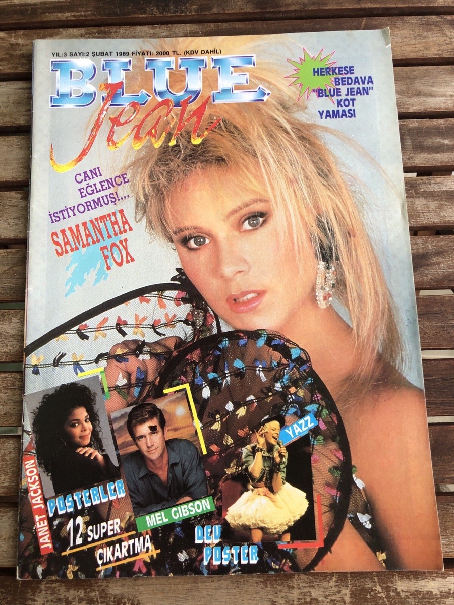 SAMANTHA FOX Cover Rare 1989 TURKISH MAGAZINE | eBay