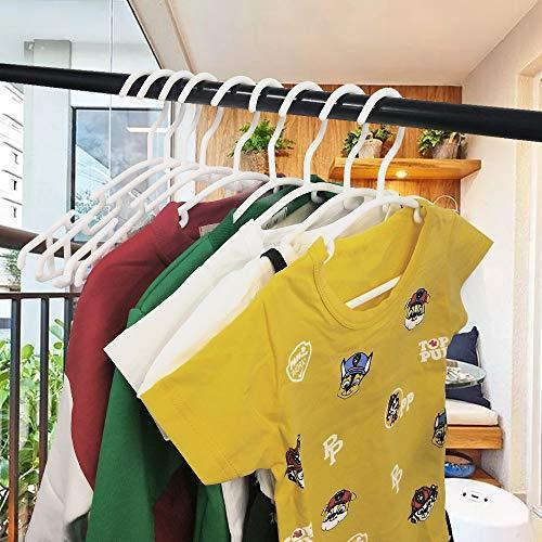 GoodtoU Kids Hangers White Plastic for Baby Clothes Toddler Hangers Infant - Picture 7 of 8