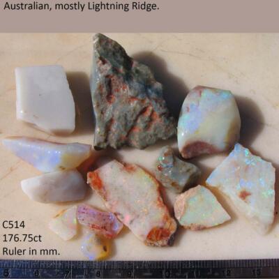 Lightning Ridge Rough Lightning Ridge Rough Opal 176.75ct Jewellery 100% Solid Natural ...