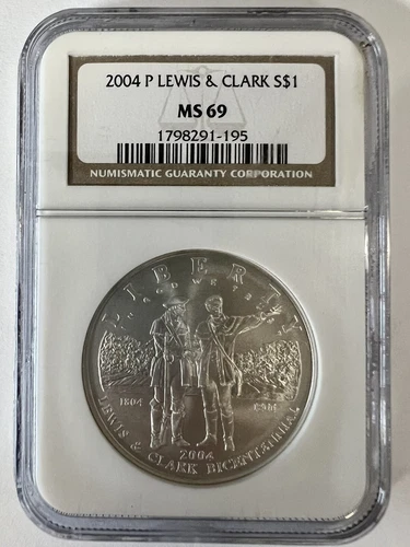 2004-P $1 Lewis & Clark Silver Dollar NGC MS 69 ⭐️