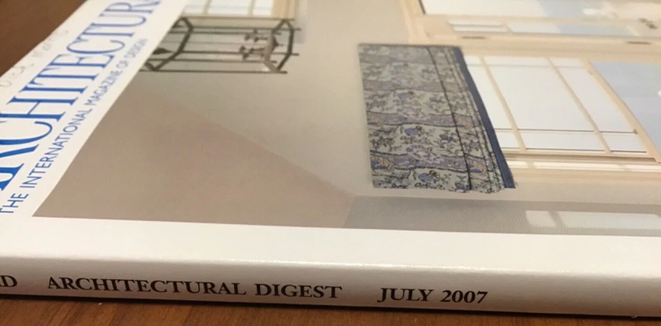 Architectural Digest Magazine July 2007 - New England- San Diego - Long Island - Image 2 of 3