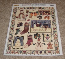 Creative Imaginations Debbie Mumm Collector's 8x10 Sticker Sheet ~ Snowmen  HTF