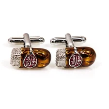 MRCUFF Cigar Pair Cufflinks Gold Red Band Cuba Wedding Presentation Gift Box