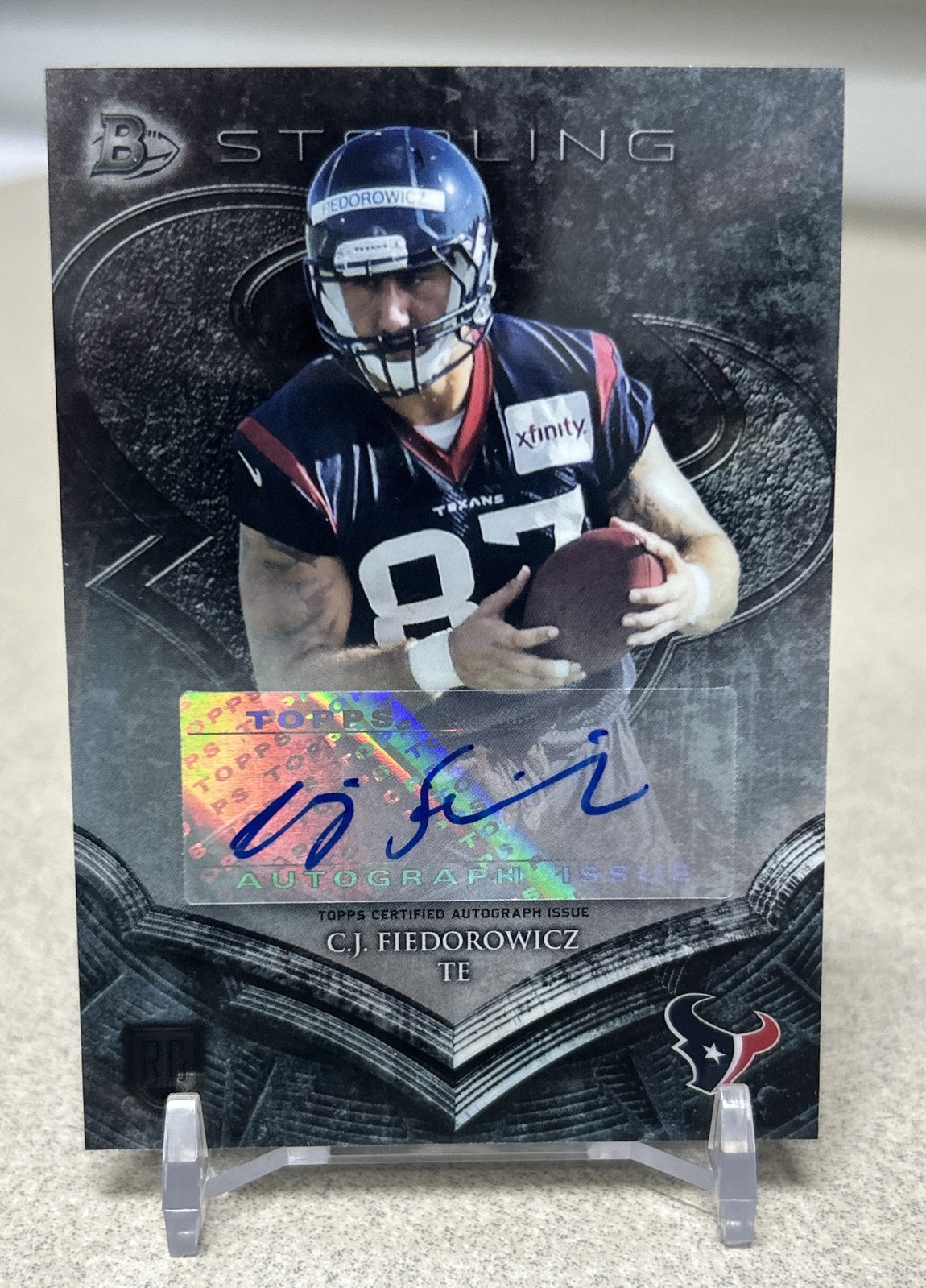 C.J. Fiedorowicz #BSA-CJF 2014 Bowman Sterling Football Autographs