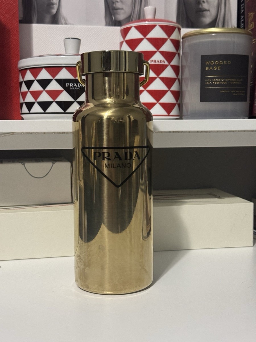 PRADA ステンレスボトル ゴールド プラダ PRADA ステンレススティールウォーターボトル ゴールド 2uh003