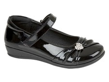 US Brass C794 Girls Bar  Shoes  BLACK size 8 (Child) BLACK - �12 - POST FREE