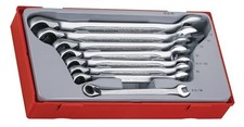 Teng Tools Ratcheting Combination Spanner Set R TT1 8 Pieces