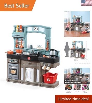 Best Chefs Kids Kitchen Playset, Indoor/Outdoor Kitchenette, Interactive Play...