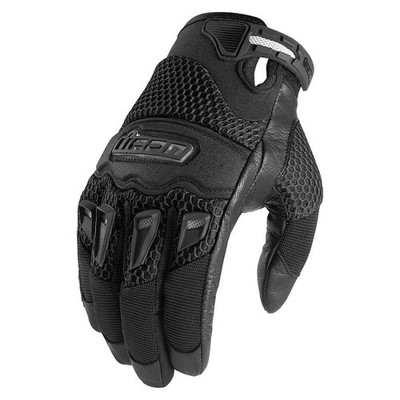 ICON TWENTY-NINER CE Herren Motorradhandschuhe Textil Sport - schwarz