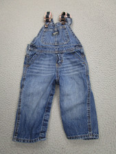 OshKosh B  Gosh Vestbak Denim Overalls Baby Toddler 12 Months Jeans Barn Chore