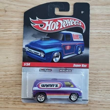 Hot Wheels 2009 Slick Rides Super Van Wynn's Racing Real Rider Tires 