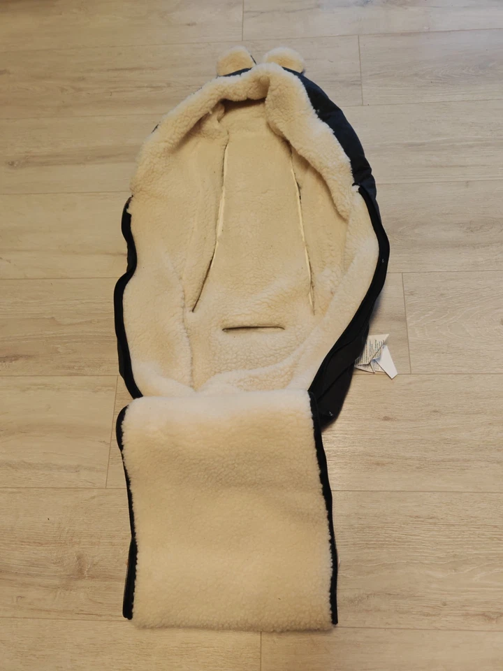 Kaiser Kuschelsack Hoodie MAUS Wolle MAXI COSI WIE NEU - Bild 2 von 4