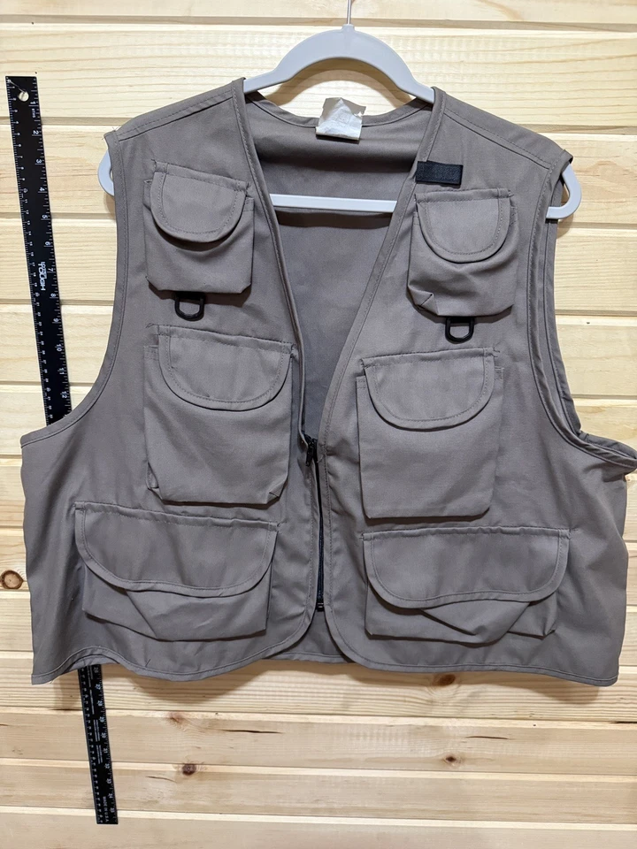 1906 Ideal Fly Fishing Made in USA Utility Vest Photography Camping Hunting 2XL - Image 1 of 4