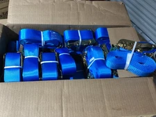 Case of 23 US Cargo Control E-Track Ratchet Straps 2in x 20ft  PN:5320sef-blu