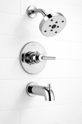 #ad #ad Delta Trinsic Monitor 14 Series Single Function Pressure Balanced Tub and Shower $84.99