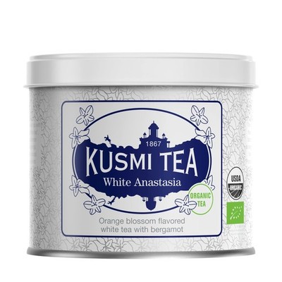 Kusmi Tea Organic White Tea With Bergamot Anastasia 3.2 Ounce Pack