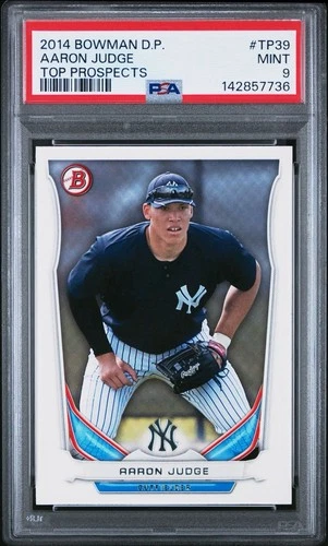 2014 Bowman Draft Pick Top Prospects Aaron Judge TP39 Yankees PSA 9 Newly Graded