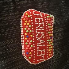 Red Christmas Multicolor Beaded Zipper Jewel ...