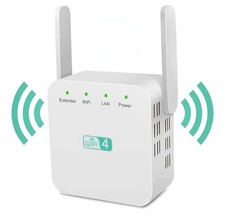 WiFi 4 White 300Mbps Range Extender Repeater