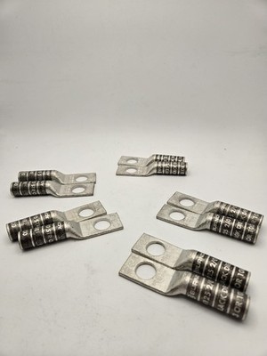 One-Hole Compression Lug, 2/0 Awg Max, 1/2 In Stud (Lot of 2)