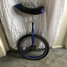 Blue and Black Unicycle - Wheel 20 Inch Diameter