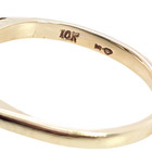 ESTATE SOLID 10K YELLOW GOLD BLUE SPINEL NATURAL DIAMOND HEART RING SIZE 4 #8075 — photo 6