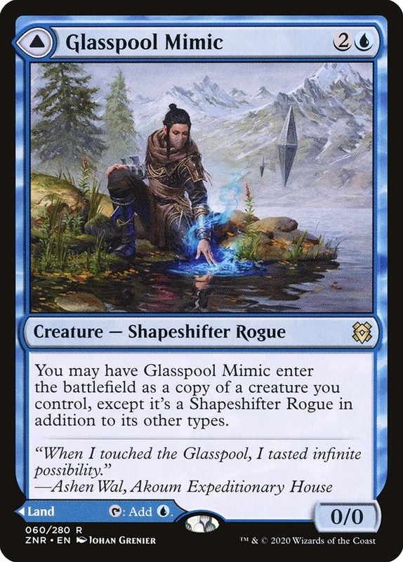 MTG Magic Glasspool Mimic Card Zendikar Rising 60 NM
