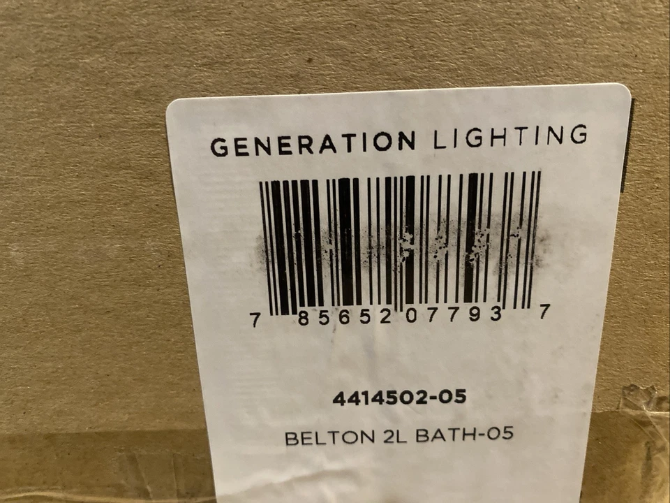 Belton 2-Light Bathroom Vanity Light in Chrome With Clear Seeded Shades - Image 4 of 4