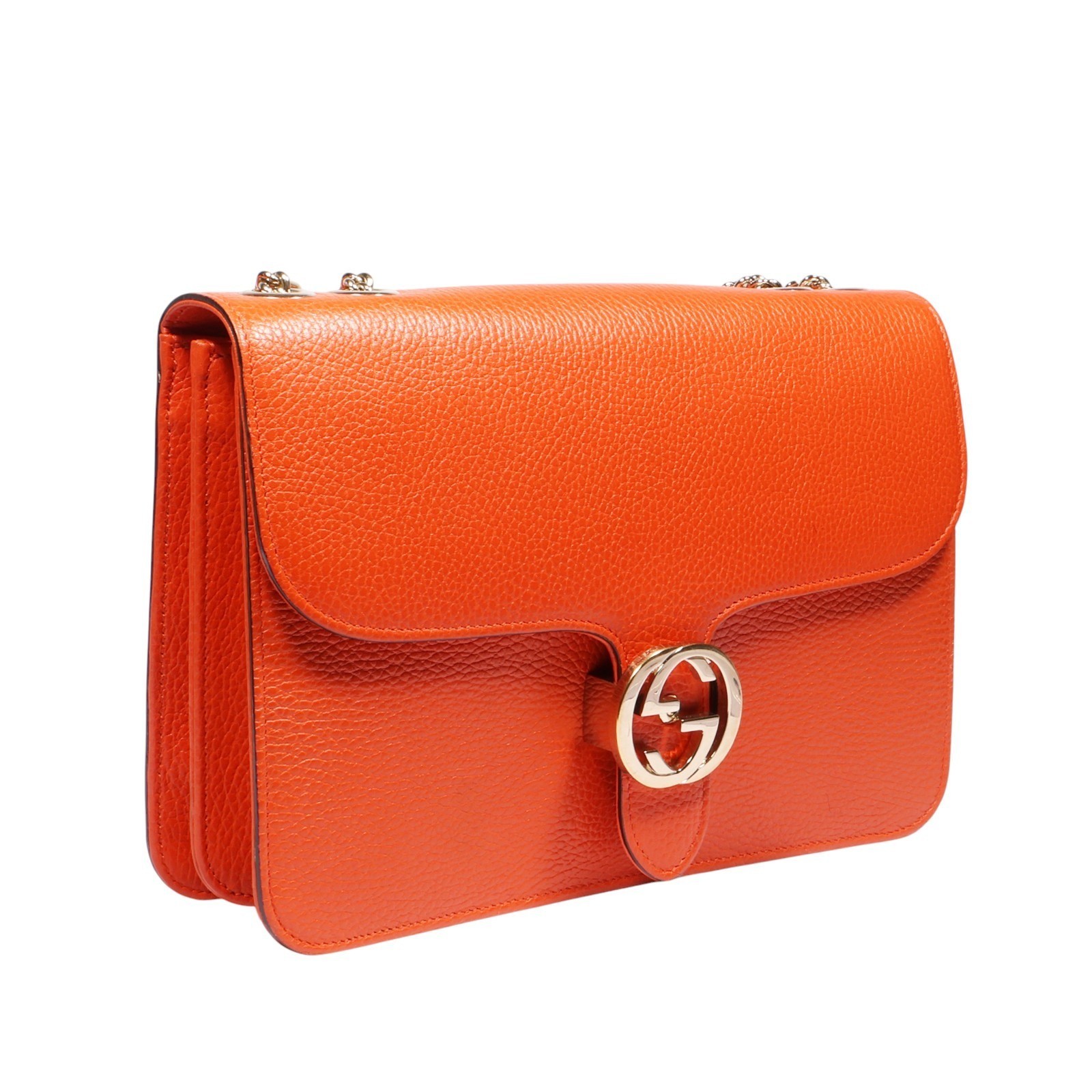 Gucci 510303 Interlocking Medium Orange Shoulder … - image 6