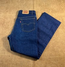 Vintage 80's Levis 517 Bootcut Red Tab Dark Wash Made in USA Blue Jeans 35 x 31